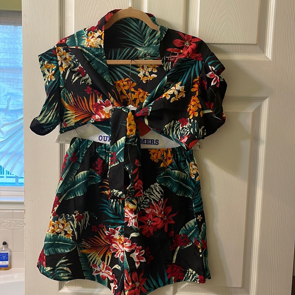 Zara 2 piece Safari Short Set